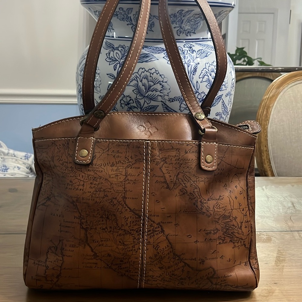 Patricia Nash Signature Map Poppy Tote